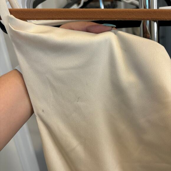 Camila Coelho Reyna Maxi Dress Pearl White Size M - Picture 9 of 9